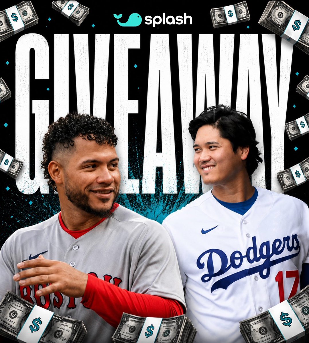 splashsports's tweet photo. 💵 $500 QuickPicks Voucher Giveaway! ⚾️

If Wilson Contreras & Shohei Ohtani both get a hit, we'll split $500 in QuickPicks Vouchers between 5 people who correctly predict the winner and score of tonight's Dodgers-Red Sox game 🤝

To enter ⬇️

1. Like & repost this post 🩵
2. Comment your score prediction for the game 💬