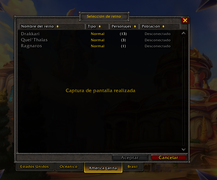 xatmax_fgr's tweet photo. Servidores de America Latina y Brasil de World Of Warcraft Retail caidos. Alguien sabe cuando volveran a tener conexion? #worldofwarcraftretail #worldofwarcraftshutdown https://t.co/MpQZqM94yH