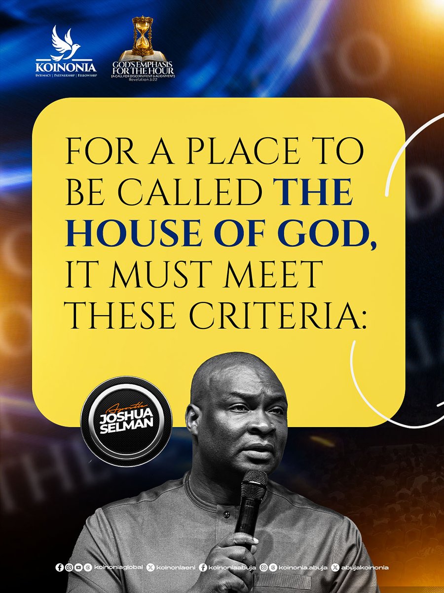 koinoniaeni's tweet photo. #ApostleJoshuaSelman
#GodsEmphasisForTheHour
#ACallForDiscernmentAndAlignment
#KoinoniaAbuja
#KoinoniaGlobal https://t.co/X2Z7KZ6aI6