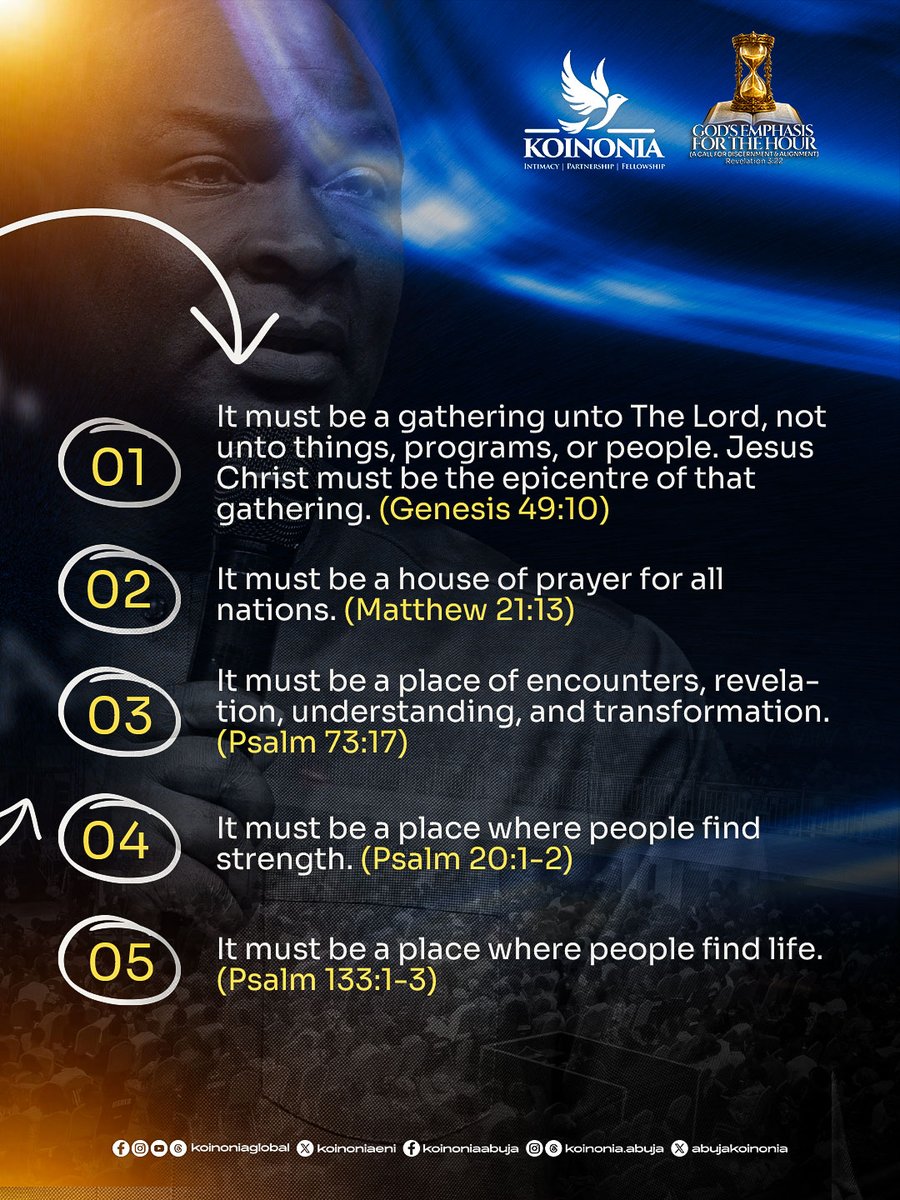 koinoniaeni's tweet photo. #ApostleJoshuaSelman
#GodsEmphasisForTheHour
#ACallForDiscernmentAndAlignment
#KoinoniaAbuja
#KoinoniaGlobal https://t.co/X2Z7KZ6aI6