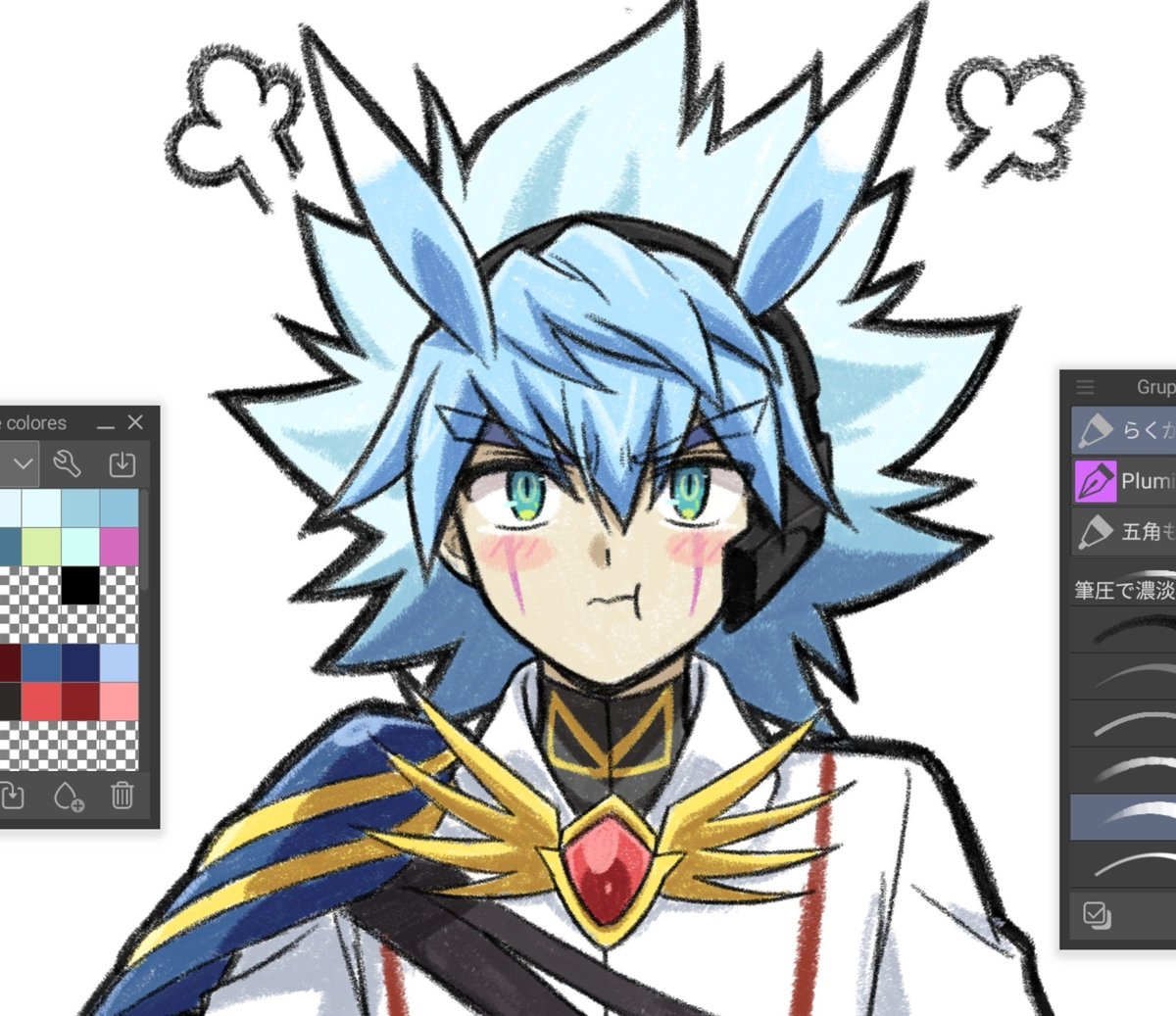 888_Kotone's tweet photo. This is the third time I've drawn Yudias pouting; sorry, but I like imagining that possibility xD https://t.co/X6t0wpa6z4