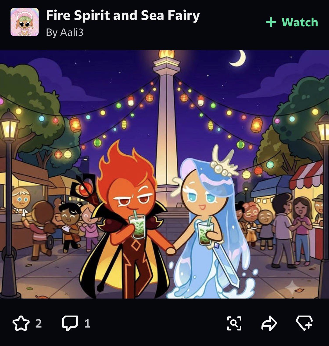 🔥◞ zubin ♡s fire spirit cookie! tweet media