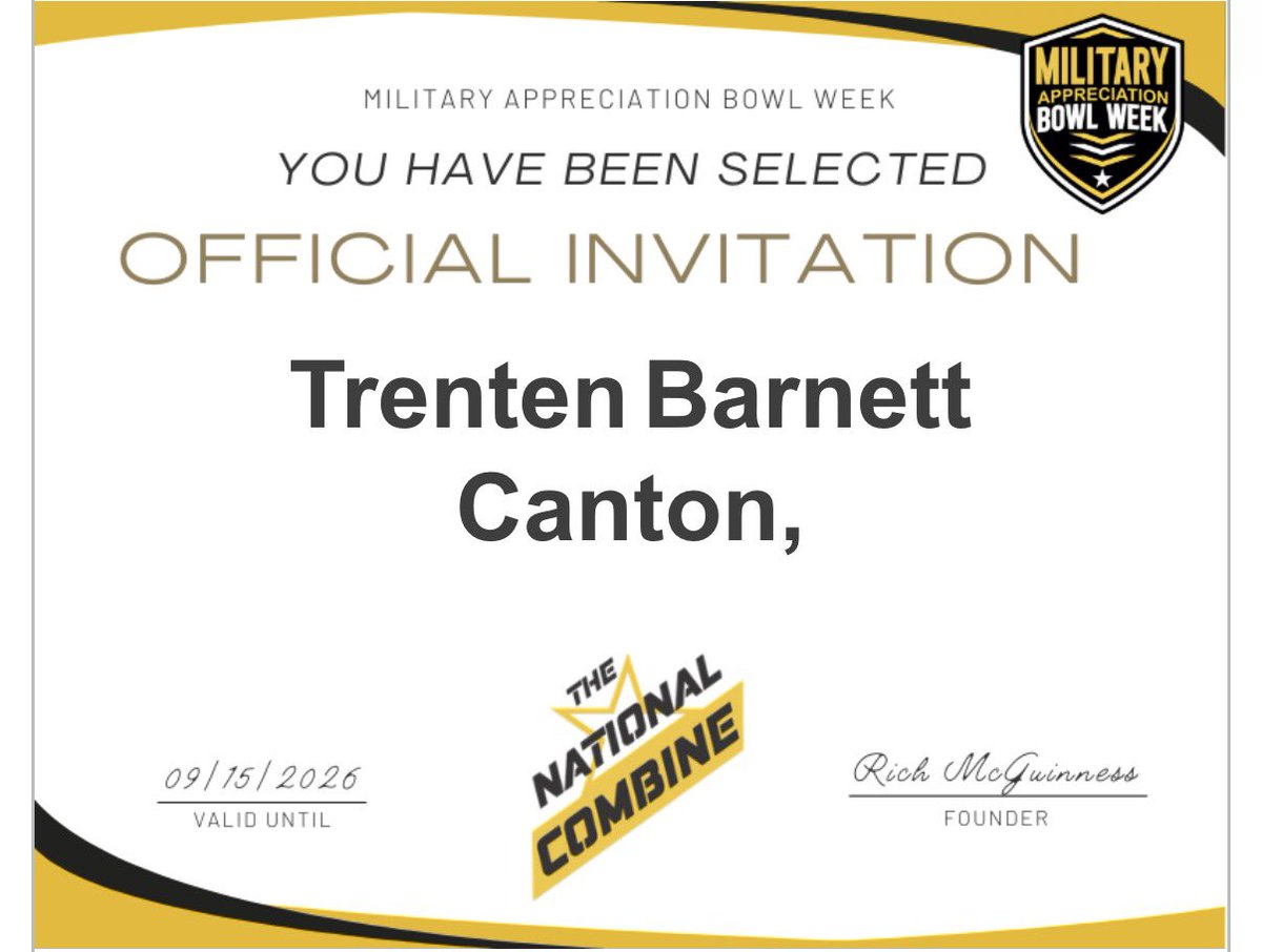 TrentenBarnett_'s tweet photo. Thank you @CoachRay_Aikens for the National Combine Invite! @CoachAdamHolley @GrantMyers44 @Championsforli1 @CHSRecruits @hopo125 @CoachTdriddick @PrepRedzoneGA @RecruitGeorgia https://t.co/8x9KAkMnxF