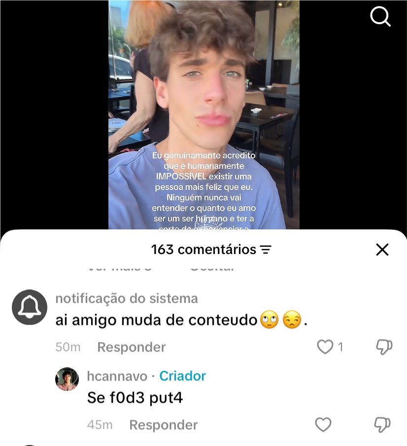atenadesgracada's tweet photo. morro com esse ghostface do tiktok (hcannavo) sendo preconceituoso pra CARALHO e se fazendo de sonso, fingindo que não tinha intenção de ser preconceituoso em NENHUM desses comentários que ele fez, e que ele tava só respondendo a altura

se paga tanto de intelectual mas não pensa https://t.co/KFg8mXQgI7