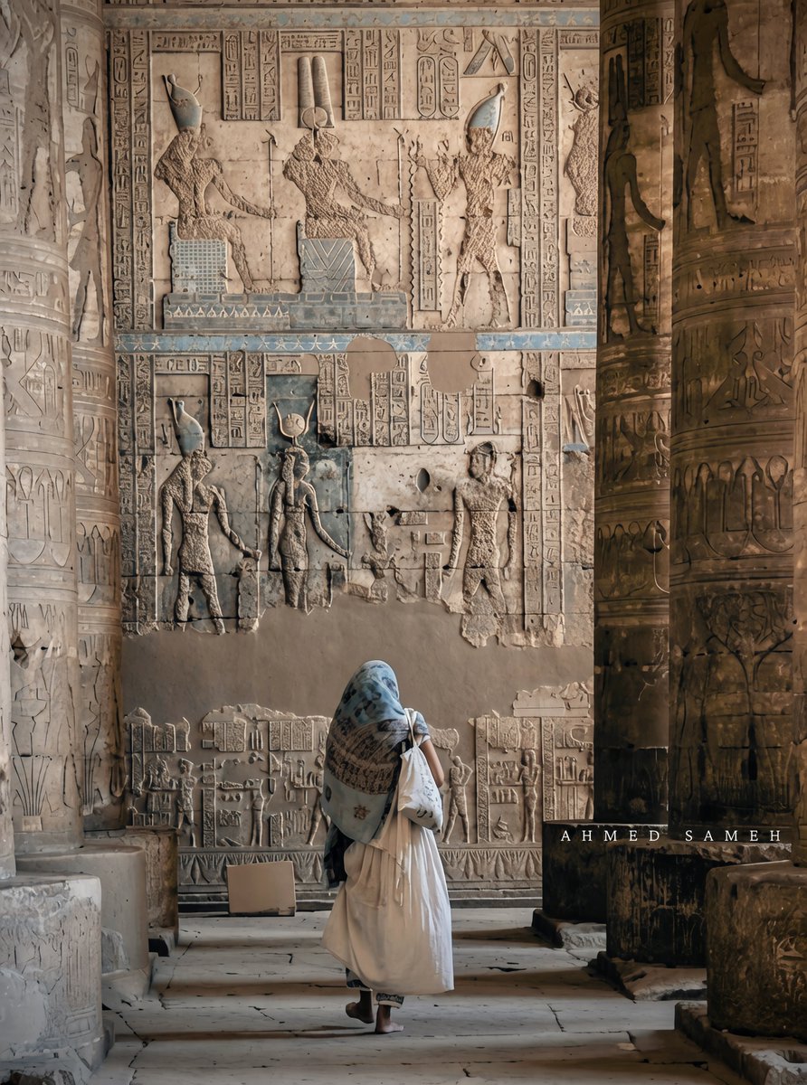 EgyptWithAhmed's tweet photo. Walk where priests once trod through Dendera's immortal colonnades! 

📸 me https://t.co/k7RsWAWe8U