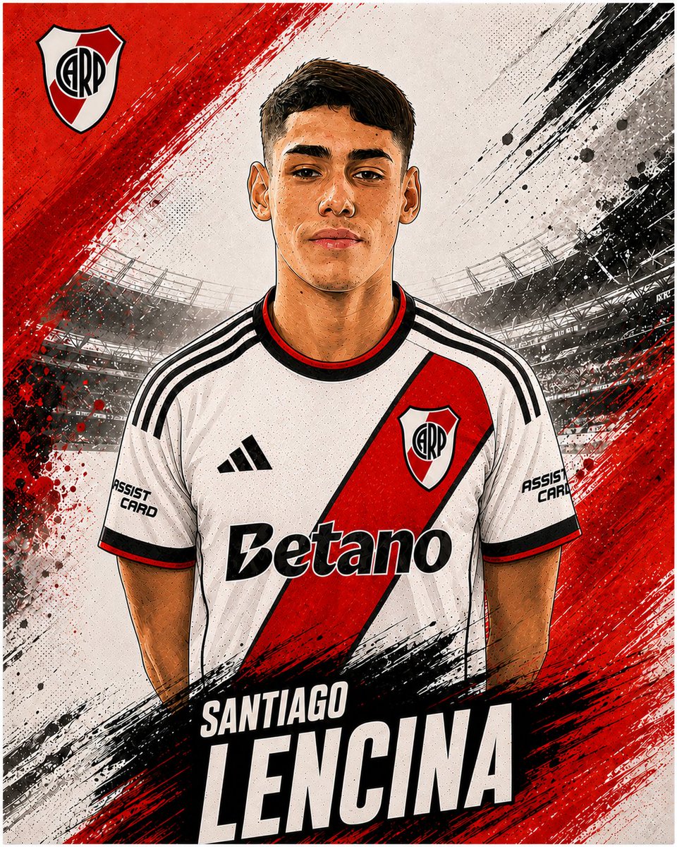 MatiasNicolet's tweet photo. Santiago Javier LENCINA se va a préstamo (por un año, con opción de compra del 50% y con chance de recompra para River) al Burgos de España. Estos son sus números en su paso por el mas grande... 
 
🎂 20 años 
📋 31 partidos jugados 
⌛ 1.116 minutos jugados (36 min/pj) 
⚽ 3 goles (0,24/90min) 
🎯 0 asistencias
🟥 0 expulsiones