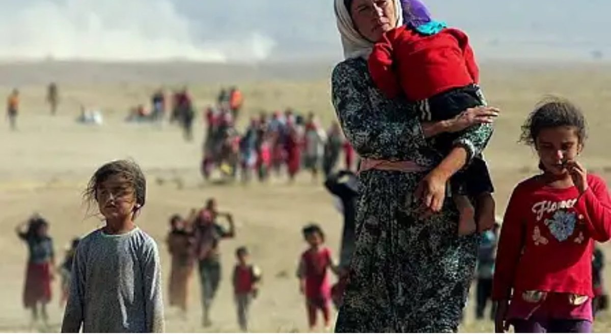 _tayhatice_'s tweet photo. 3 Ağustos 2014’te DAIŞ (IŞİD) çeteleri tarafından gerçekleştirilen 74. Ferman, Şengal’i ve Êzidî halkını yok etmeyi amaçlayan bir soykırım saldırısıydı. Bu saldırının hedefi, Êzidî halkını ve varlığını ortadan kaldırmaktı.
#3êTebaxêJiBîrNekin https://t.co/lfzr2ZRHgK
