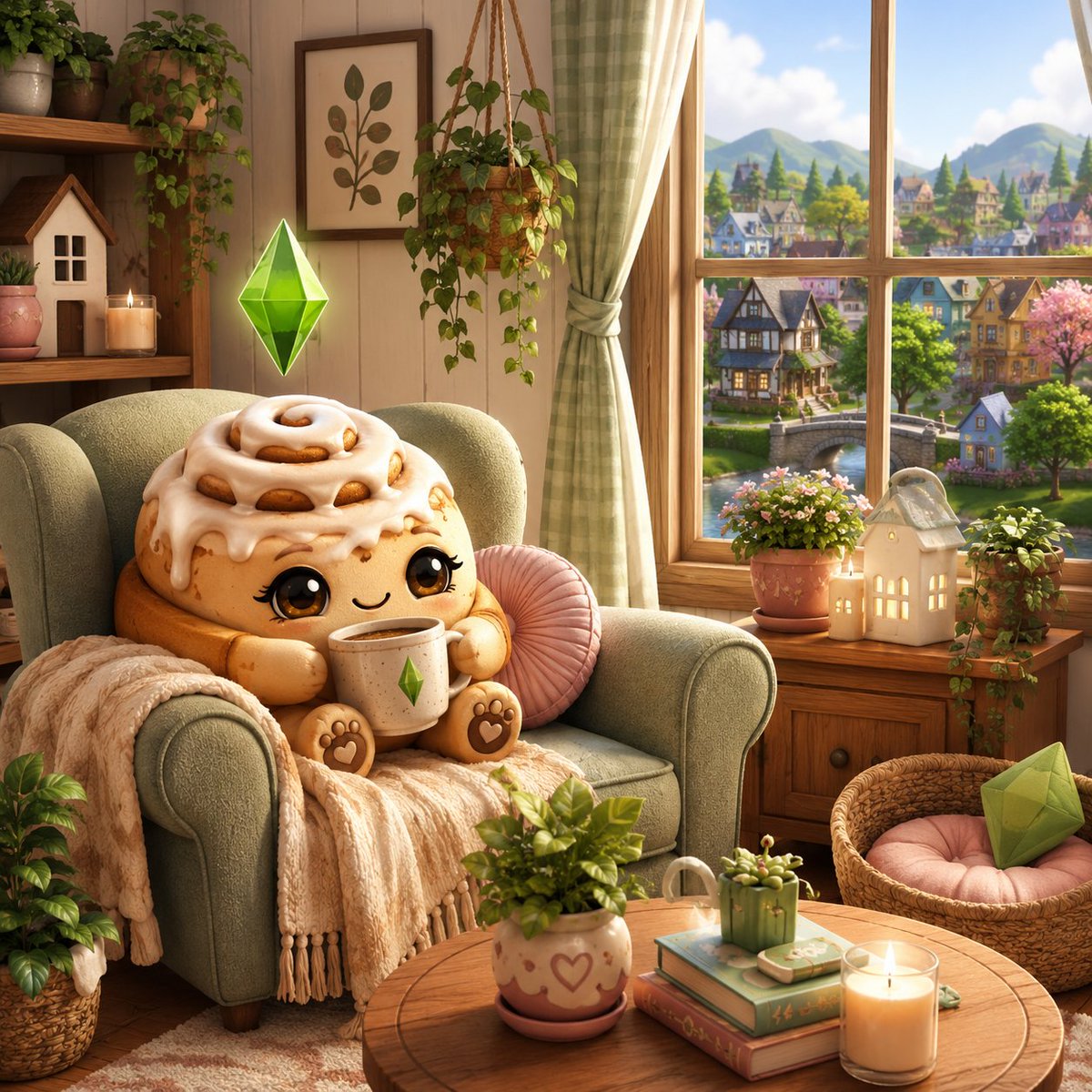 CinnBunsPlay's tweet photo. 🌿✨ Simish Sunday is here! ✨🌿

It's time to kick back, grab your favorite cozy drink, and dive into the world of The Sims! 💚

🏡 Question of the Day:
If you could live in any Sims world, which one would you choose and why?

Would you settle down in the peaceful countryside of Henford-on-Bagley, soak up the sun in Sulani, embrace city life in San Myshuno, or pick somewhere completely different?

Tell me where you're building your dream life in the comments! 💬👇

#SimishSunday #TheSims4 #CozyGaming #CinnBunsPlay #SimsCommunity
