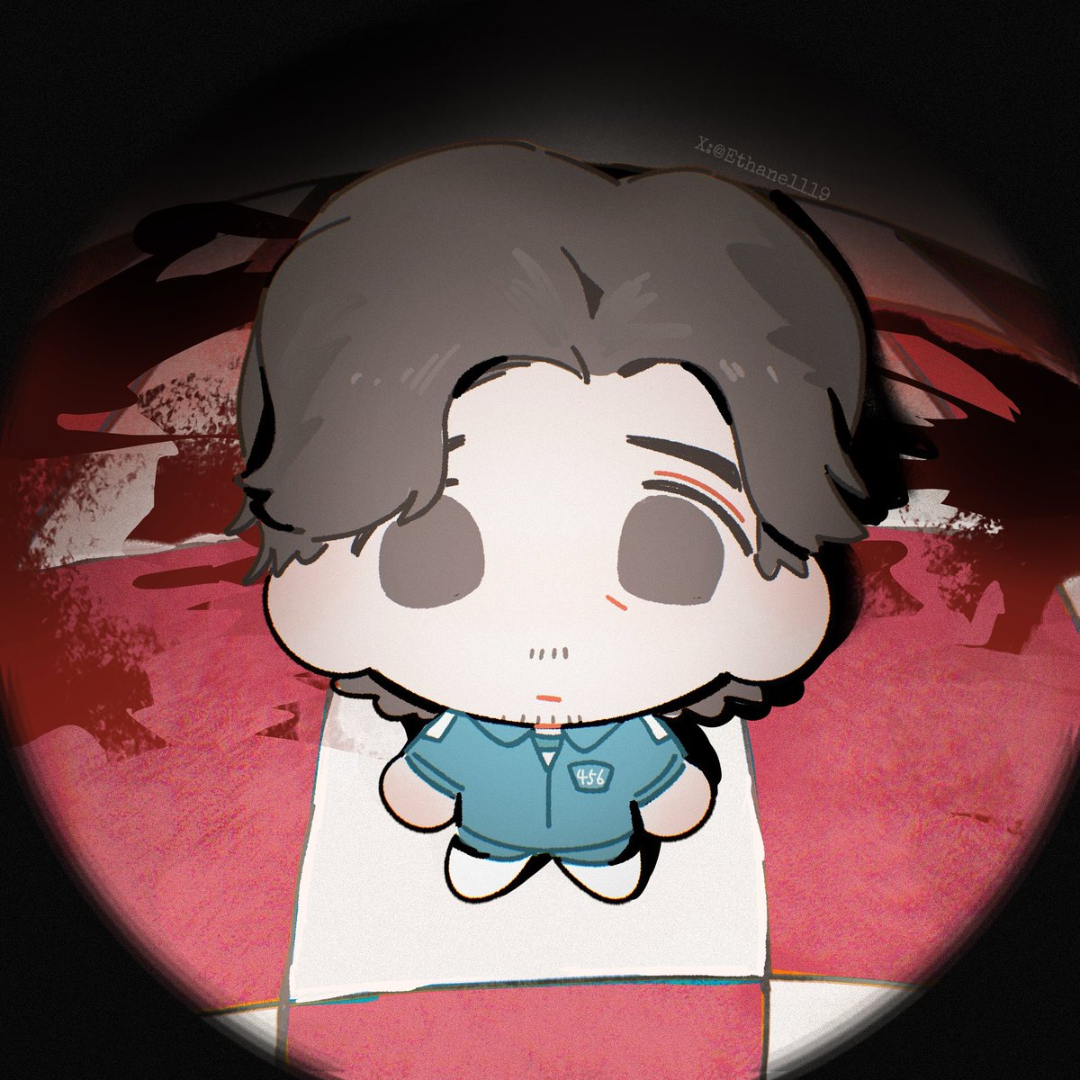 Ethane1119's tweet photo. Hello… It’s so dark here. Will you take me out of here? 
#Seonggihun #squidgame https://t.co/PWeXdYhpbR