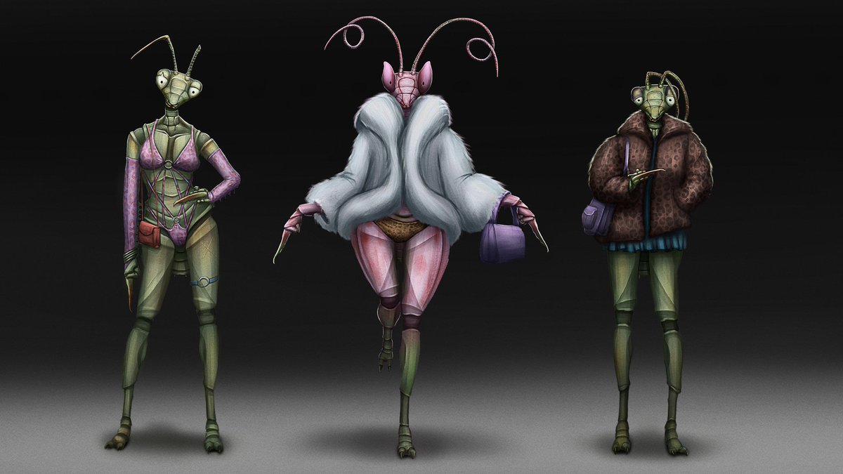 arielchuqui's tweet photo. The Mantis gang - Bugxxx
https://t.co/Nh5yaaLNvA
#conceptart https://t.co/TKvq7pBtDb
