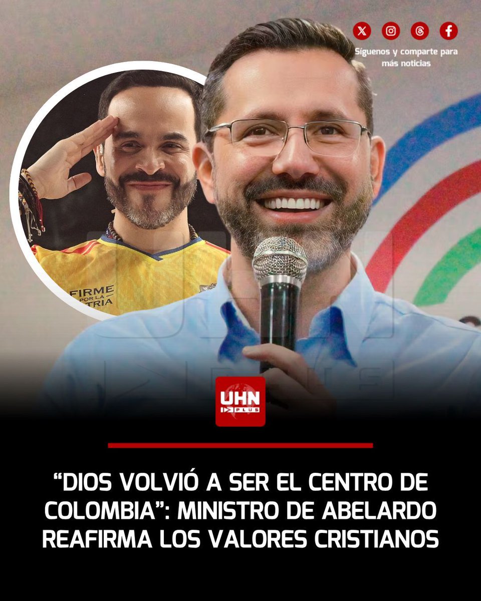 UHN_Plus's tweet photo. 🇨🇴‼️ | El designado Ministro de Vivienda, Ciudad y Territorio por el Presidente Electo Abelardo de la Espriella, Jaime Andrés Beltrán, destacó la orientación ética y espiritual con la que la próxima administración asumirá la gestión pública: “Dios volvió a ser el centro de Colombia. El gobierno del Presidente Abelardo de la Espriella basará cada decisión en el progreso de Colombia, con los principios y los valores que nos rigen”.