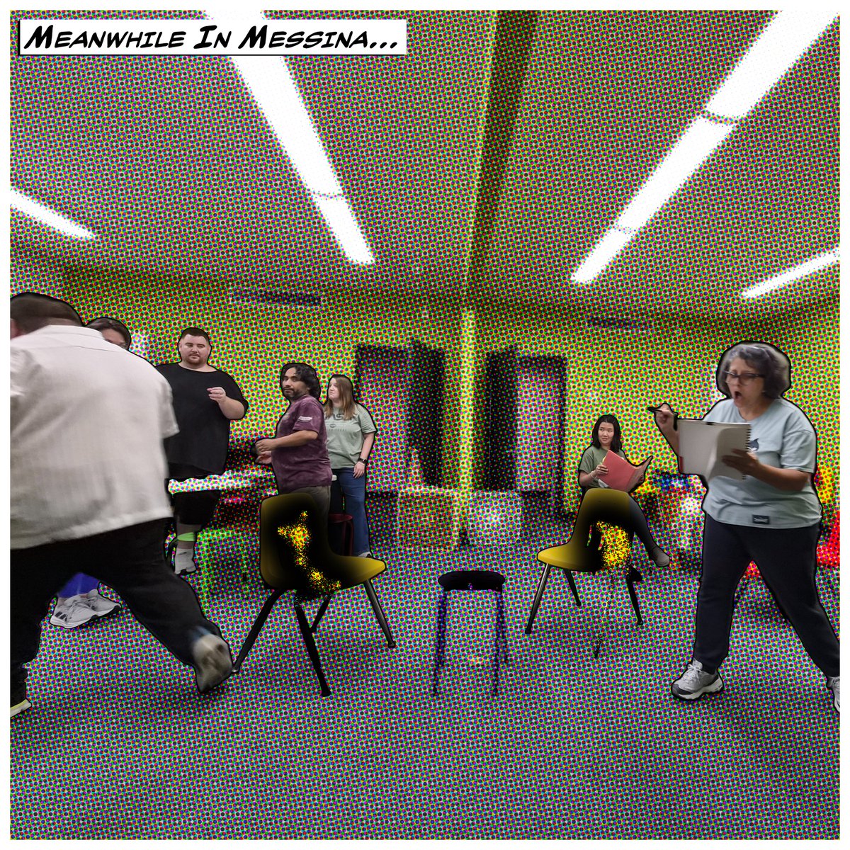 CCCT's tweet photo. Meanwhile in Messina...

Rehearsals continue as our daring cast of heroes prepares to bring CCCT's superhero-inspired Much Ado About Nothing to the stage in less than two weeks!

🎟️ Tickets are on sale now:
https://t.co/7F0K7PD0Hb
#MuchAdoCCCT https://t.co/DC008GKTXj