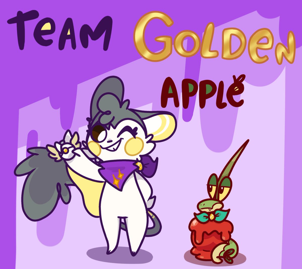 KawaiixEmolga's tweet photo. Today is #PMD Day! 
So I drew my pokesona and her partner in Exploration Team 🍎💛 

#Pokemonart https://t.co/GQXysA29td