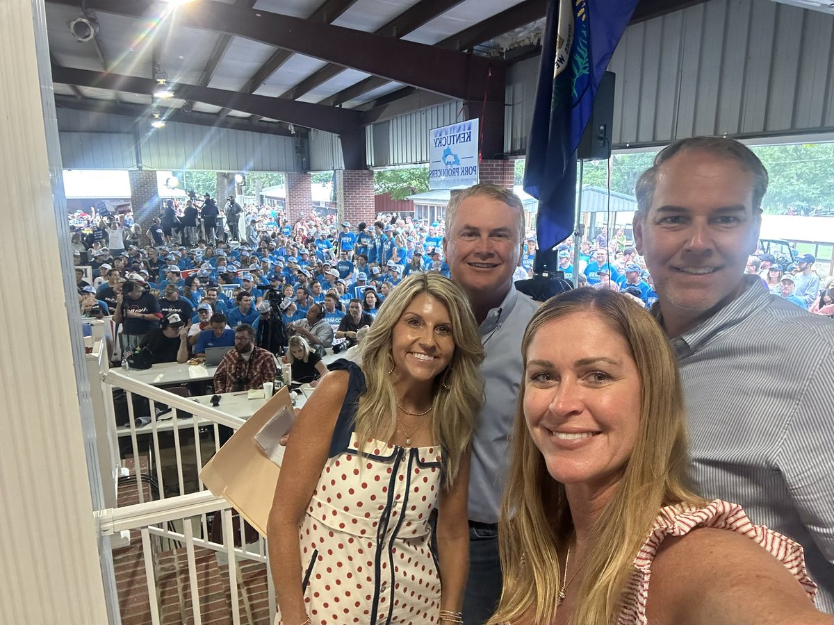 maxwellwise's tweet photo. A wonderful Fancy Farm weekend spent with some of my closest friends, colleagues &amp; new faces. Awesome to have @jackson_wise3 as the ‘C’ for Team Comer. Looking forward to ‘27 with my friend @RepJamesComer as the headliner!  @heatherhoodwise https://t.co/On6UR2KzdG