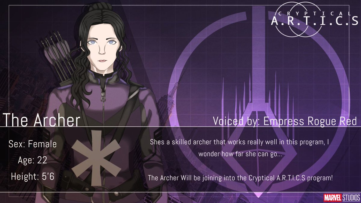 CrypticalArtics's tweet photo. "Trained by the worlds Best Shot."
Some know her as Hawkeye, and some know her as Kate, but either way, @EmpressRogueRed brings the perfect voice for her! Ecstatic to have them on the team!
#Marvel #Fangantwt #CrypticalARTICS #ACU https://t.co/YzDP95FAya
