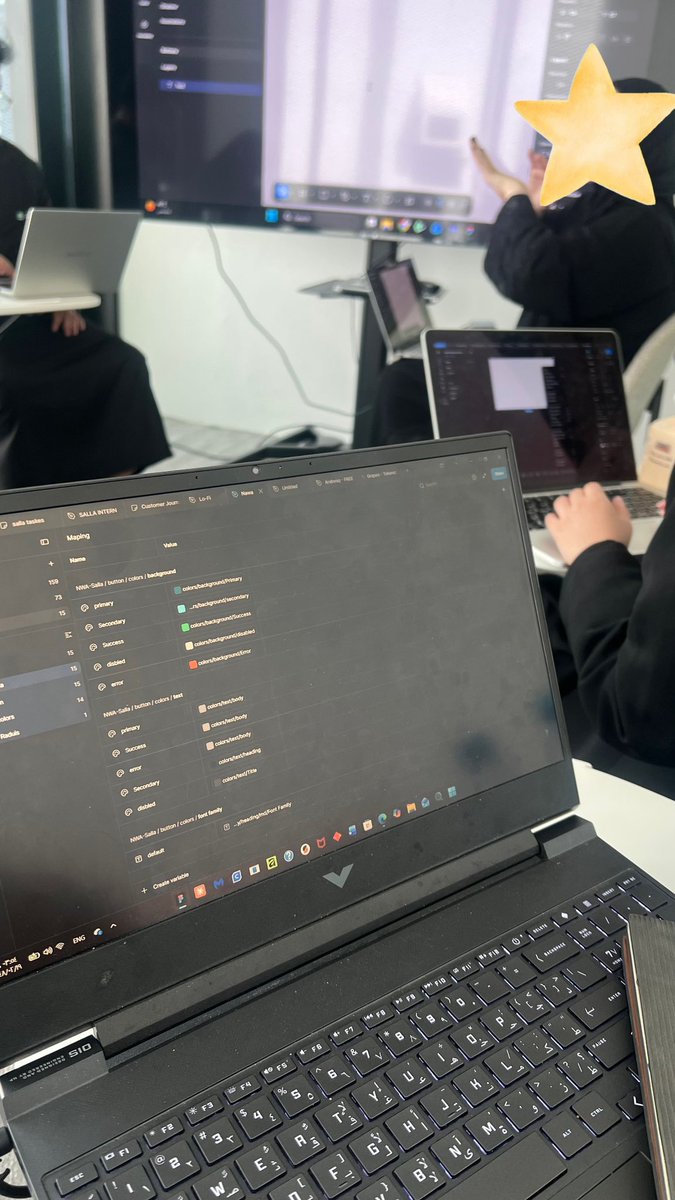 NEDALAHMADrw's tweet photo. بدينا نتعلم كيف نبني Design System 💫

Salla Internship so far🩵💚 https://t.co/a9nBnkN8qI
