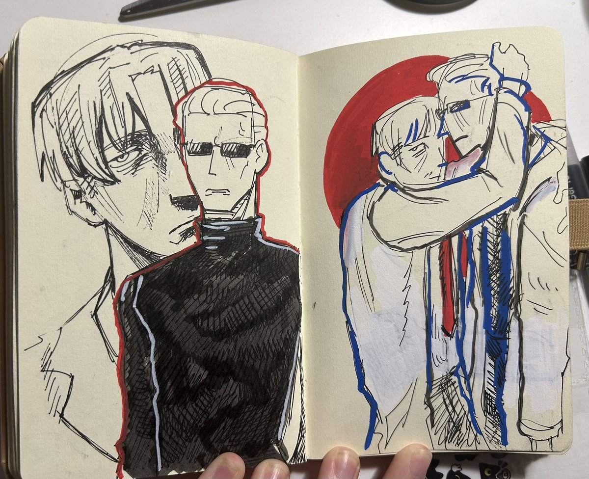 w1nk0gg's tweet photo. today i was drawing outside. ty for 200 followers !!! #REBHFun #williambirkin #albertwesker #residentevil    #willsker #weskin https://t.co/9YS1J0Dpst