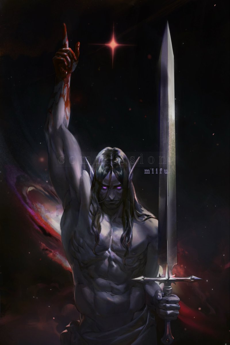 miifuidraw's tweet photo. also there’s this relatively recent piece, if god isn’t real then who blessed me with a streak of shirtless men commissions https://t.co/ywos2ZuBtp
