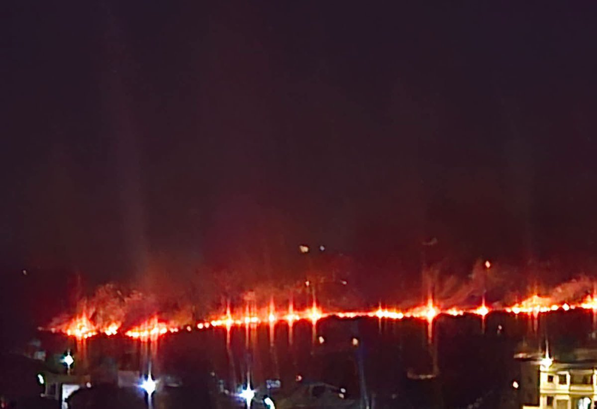 InfosLiban's tweet photo. 🚨 - L'armée israélienne brûle les oliviers du village de Yaroun au sud du Liban.

(@ALJADEEDNEWS) https://t.co/xbLKulzSDG