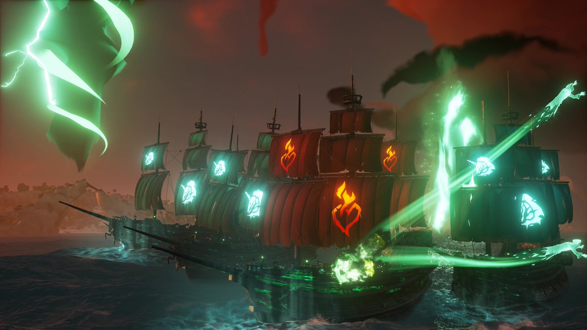 Origrn228's tweet photo. "When the Dead Take to the Sea"
Theme: World Events   
#SotShot 
#SeaOfThieves
@SeaOfThieves https://t.co/d20PAMgL9d