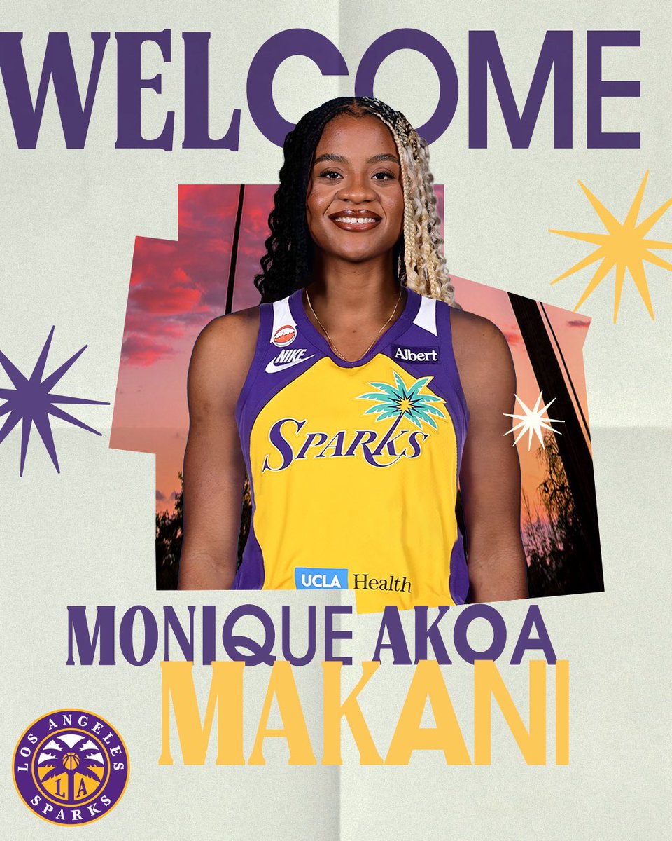 LASparks's tweet photo. Sparks Acquire Monique Akoa Makani, 2027 First-Round Pick and 2028 Second-Round Pick from Phoenix Mercury

📝 https://t.co/g1VZAcUnLW https://t.co/oXBekclD2W