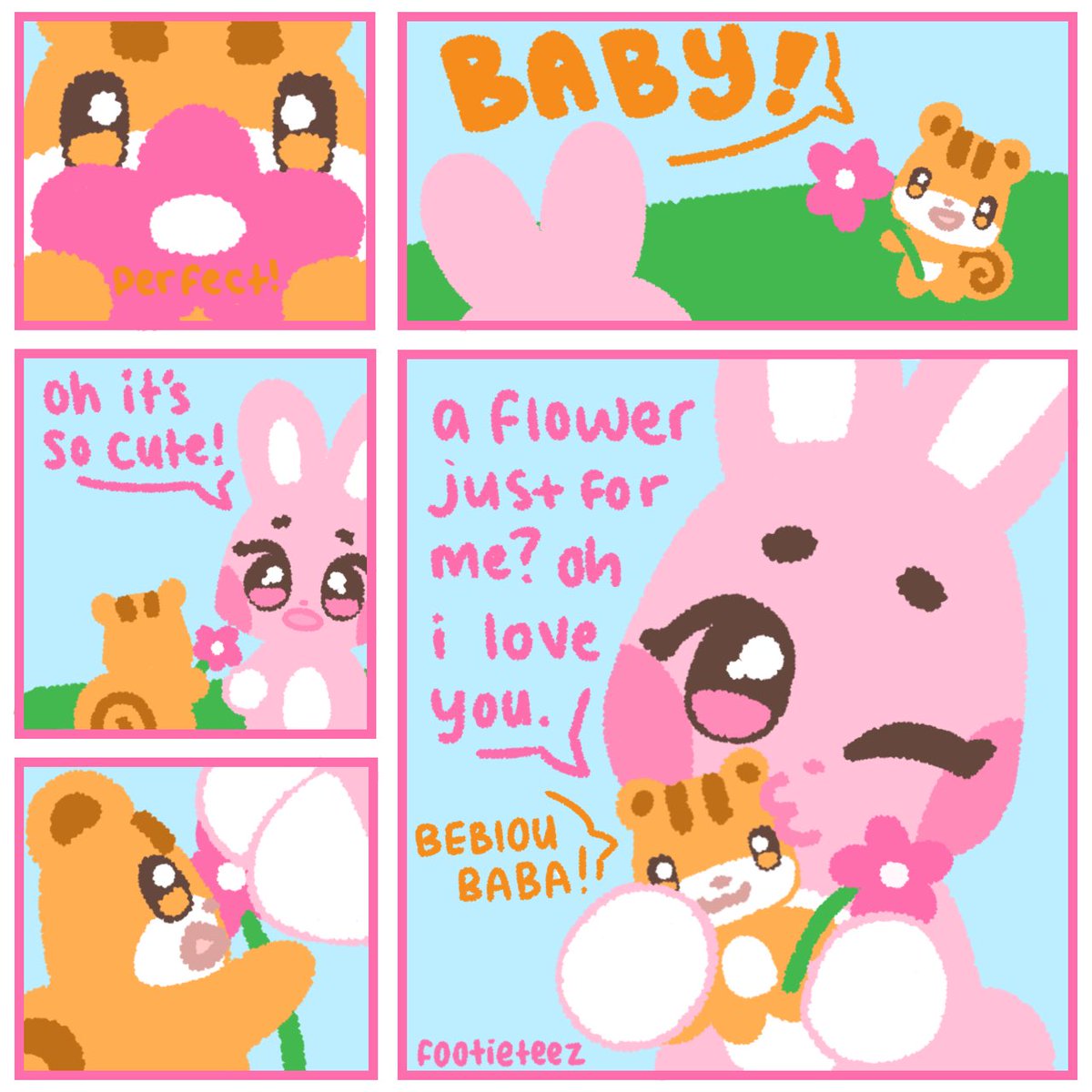 footieteez's tweet photo. how he found the flower 🌸

a lil comic https://t.co/7mqnTKNWYz