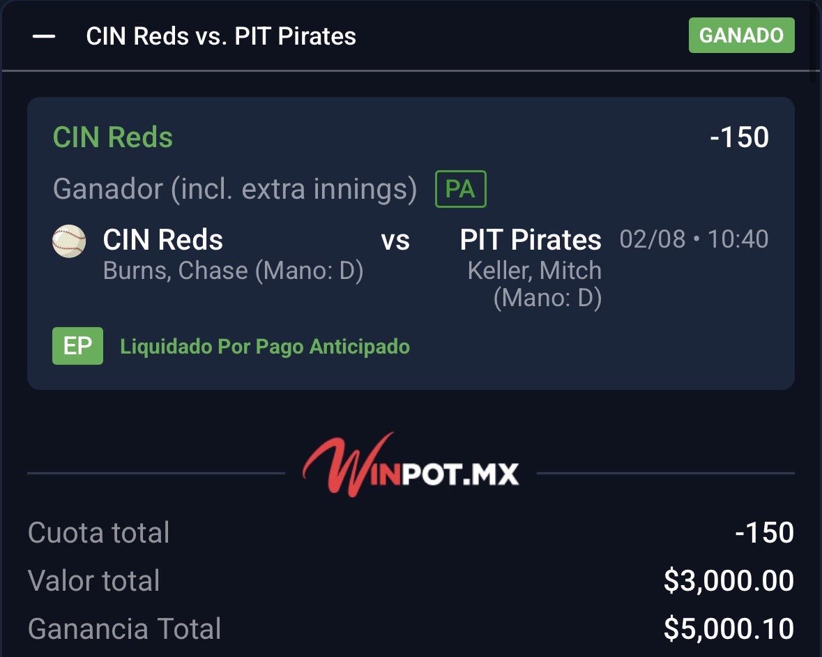 PatronazoPicks's tweet photo. ✅💰 A COBRAAAR SIN SUFRIR 💰✅

En el GRUPO PREMIUM YA EMPEZANOS EL DIA FANTASTICO CON 3 VERDES!!!

KT WIZ ✅
Reds ✅
Ponches ✅

QUE ESPERAS PARA HACER BILLETE??? https://t.co/zecLiTXswN