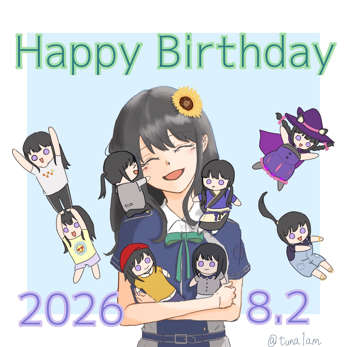 tuna1am's tweet photo. 1日遅れちゃいましたが😭
たきなお誕生日おめでとう🎉🎂
#井ノ上たきな生誕祭2026 https://t.co/1OawMPPZSZ