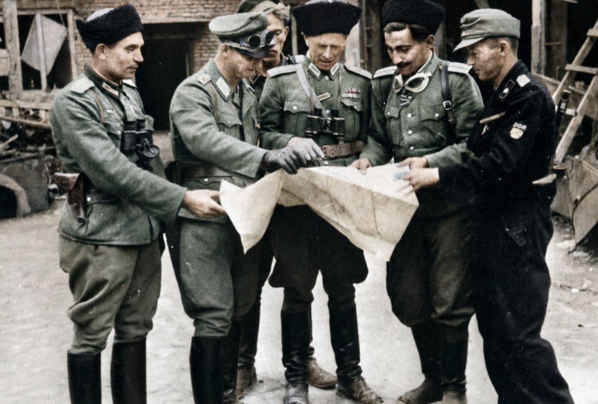ReidEdwardII's tweet photo. Russian killers in Ochota (Warsaw Uprising):

When the Warsaw Uprising began on August 1, 1944, Germany assembled a collection of SS, police, penal, and collaborationist formations to destroy the Polish resistance and terrorize the civilian population. Among the most notorious was the Russian National Liberation Army- RONA - commanded by Bronislav Kaminski.

RONA was a Russian collaborationist formation created in the German-occupied Soviet Union. Although it included smaller numbers of Belarusians and Ukrainians, it was predominantly Russian in composition and political identity. Its men had already participated in brutal German anti-partisan operations before approximately 1,700 of them were sent to Warsaw under Major Yuri Frolov.

Beginning on August 4, Kaminski’s men entered the Ochota district. They showed little interest in disciplined operations. Instead, they unleashed a campaign of murder, rape, robbery, and arson against Polish civilians. Residents were driven from their homes, stripped of their possessions, beaten, and sometimes shot. Women and girls were subjected to sexual violence, frequently in front of their families. Buildings were systematically looted and then set on fire.

Some of the most horrific crimes occurred at the Maria Skłodowska-Curie Radium Institute. Russian RONA soldiers murdered patients and hospital personnel, raped women, stole valuables, and set parts of the institution ablaze. Patients too sick to escape were left helpless amid the violence.

At the Zieleniak market, the Germans and their Russian collaborators established a temporary camp for thousands of expelled residents. Prisoners were crowded together without sufficient food, water, sanitation, or medical assistance. RONA soldiers robbed and beat them, dragged women away to be raped, and murdered civilians for amusement. Bodies accumulated around the marketplace as survivors waited to be transported to the Pruszków transit camp.

The Russian brigade became notorious even among other forces suppressing the uprising. Its soldiers were frequently drunk and more interested in plunder than combat. German commander Erich von dem Bach-Zelewski later recalled seeing Kaminski’s men carrying away stolen jewelry, watches, and precious stones. Their behavior was so uncontrolled that it interfered with German military operations.

Kaminski was eventually arrested and executed by the Germans. His death, however, was not punishment for murdering Polish civilians. German commanders had deliberately unleashed his men upon Warsaw and had already authorized the extermination of its population. Kaminski was removed because his troops had become undisciplined, because their looting created conflicts within the German command, and because he was no longer useful.

The Russian RONA brigade is sometimes incorrectly described as part of General Andrey Vlasov’s army. The organized Russian Liberation Army associated with Vlasov was formed later. The men who terrorized Ochota belonged to Kaminski’s RONA, an independent Russian force serving within the German SS system.

The crimes of RONA do not diminish Germany’s central responsibility. Hitler and Himmler ordered Warsaw’s destruction, while German commanders directed the campaign and deployed foreign auxiliaries to carry it out. Nevertheless, German command does not erase the personal responsibility of the Russian collaborators who robbed, raped, and murdered Polish civilians.

Approximately 10,000 people died during the wider pacification of Ochota. Not every death can be assigned to an individual unit, but RONA was the principal force responsible for the most infamous atrocities. Its name remains inseparable from Zieleniak, the Radium Institute, and the suffering of thousands of defenseless people.

The history of the Warsaw Uprising must therefore, not only the German architects of the destruction, so were Russians at Ochota, they were not passive witnesses or reluctant bystanders. They were perpetrators.