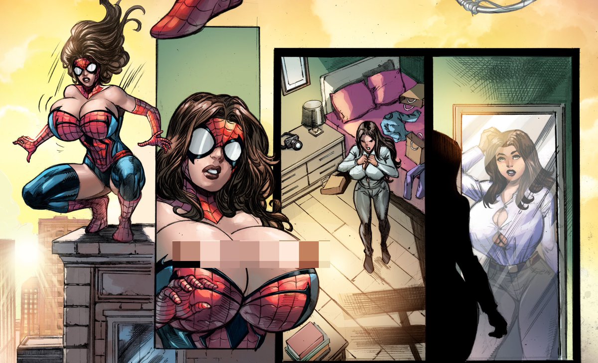 SampleguyComics's tweet photo. Spider-Man needs a Brand New Bra https://t.co/6Jw1RSl0su