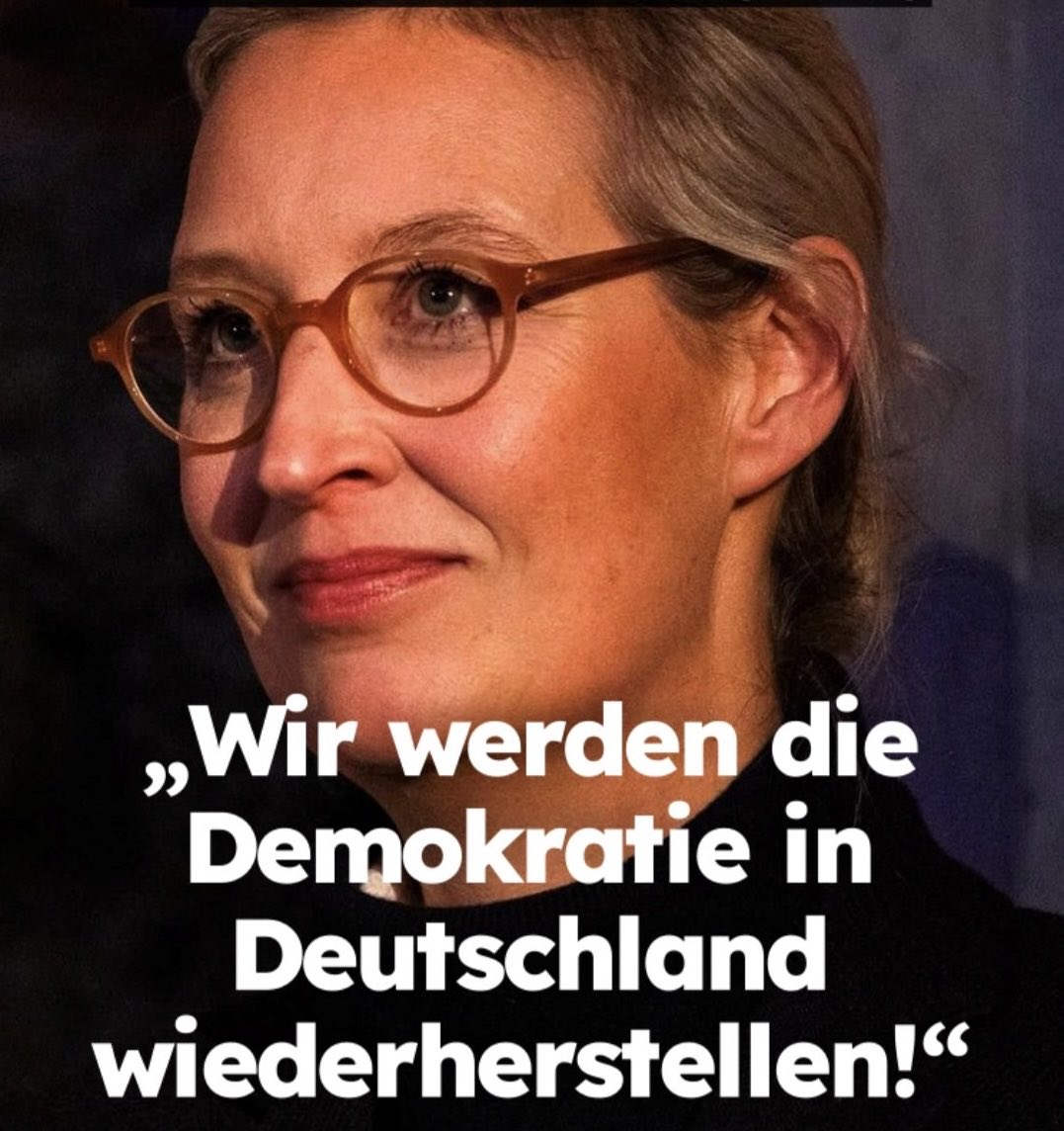 MaDeOHV's tweet photo. Deutschland braucht die AfD und Alice Weidel als Kanzlerin! https://t.co/HtvH4uz7xT