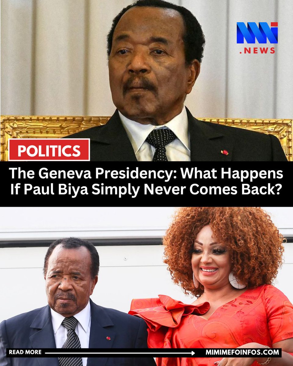MimiMefoInfo's tweet photo. Today marks 56 days since President Paul Biya left Cameroon for what the Presidency described as a “brief private stay.”

It is now the longest uninterrupted absence of his 43-year presidency.

But the bigger question is no longer simply when he will return.

What happens if he chooses not to come back at all?

Cameroon’s Constitution sets no deadline for how long a President may remain abroad. Absence alone does not create a vacancy. Unless Biya dies, resigns or is formally declared permanently incapacitated, nothing automatically transfers his powers or forces him to return.

The situation is further complicated by the new office of Vice-President created in April. Biya has still appointed no one to the position, even though the Vice-President is central to the process for establishing permanent presidential incapacity.

Cameroon now has a succession mechanism that may be impossible to activate because the official expected to initiate it does not exist.

Meanwhile, decrees, telegrams and borrowing authorisations continue to appear in Biya’s name, despite no public appearance, address, official working session or announced Council of Ministers meeting since his departure.

By Day 56, MMI News estimates that hotel rooms for the presidential delegation may already have cost between £3.5 million and £4.2 million—approximately 2.69 billion to 3.22 billion CFA francs.

At the same rate, a full year of the Geneva presidency could cost between 17.5 billion and 21 billion CFA francs in rooms alone.

Paul Biya may return tomorrow. But Cameroon’s constitutional stability cannot depend on guessing when one man will board an aircraft.

The country is now confronting a more troubling possibility: nothing in the system he built may be capable of compelling him to come back.

Read more: https://t.co/NVRkh381F4

#MMINews #PaulBiya #Cameroon #GenevaPresidency #CameroonPolitics
