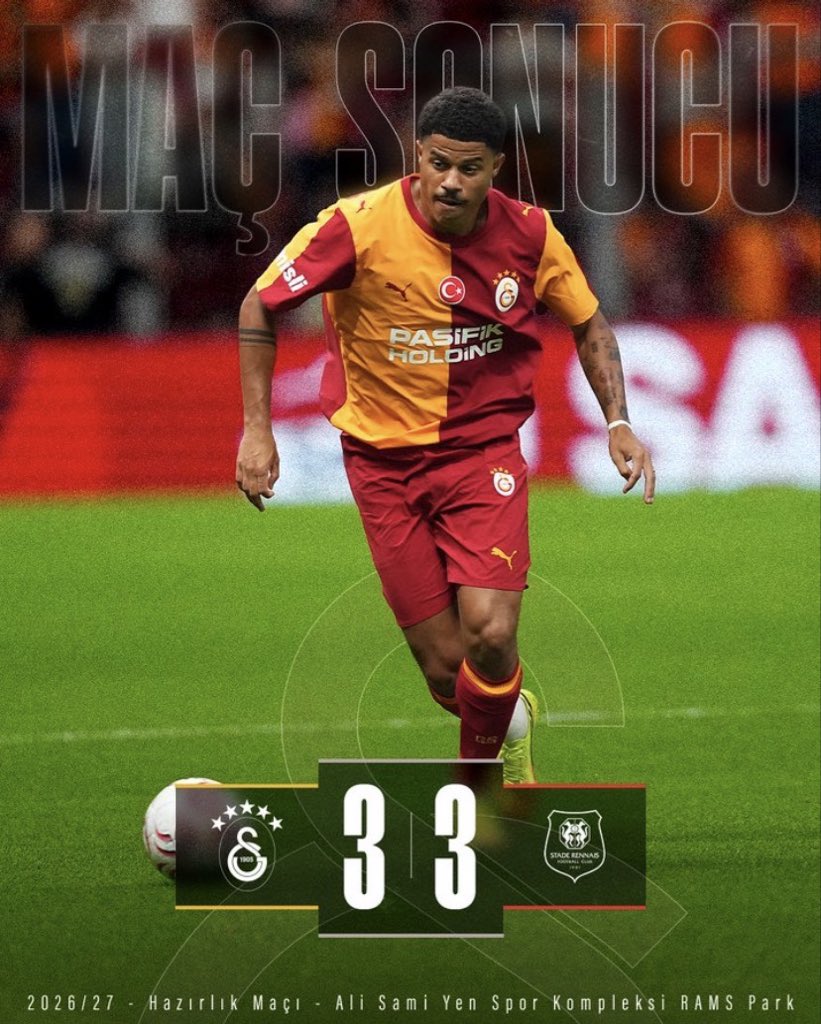 GStime_'s tweet photo. Fin du match 💛❤️ |

Galatasaray 🇸🇾 3 - 3 Stade Rennais 🇫🇷
Stat impressionnante, Galatasaray a pas perdu 😳

Apo Piç très solide en défense ce soir !💪🥊 https://t.co/ElchAJMRB7