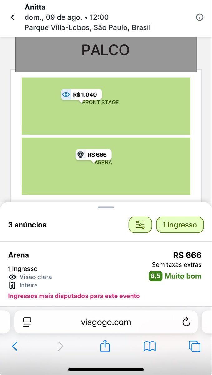 NathanPonte's tweet photo. Vendo dois ingressos Anitta equilibrium tuor dia 09/08 arena 350, faço vídeo chamada e passo redes sociais https://t.co/QYY5NxDIQd