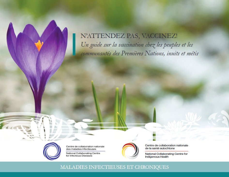 ImmunizedotCa's tweet photo. N’attendez pas, vaccinez! Guide sur la vaccination chez les peuples et les communautés chez les Premières Nations, Inuits et Métis | CCNSA | https://t.co/m6vZauxQqO #LHeureEstVenue #LaPréventionNAttendPas #LesVaccinsÇaMarche #LesVaccinsSauventDesVies #FaitesVousVacciner #NIAM2026 https://t.co/7iAyefjsvb