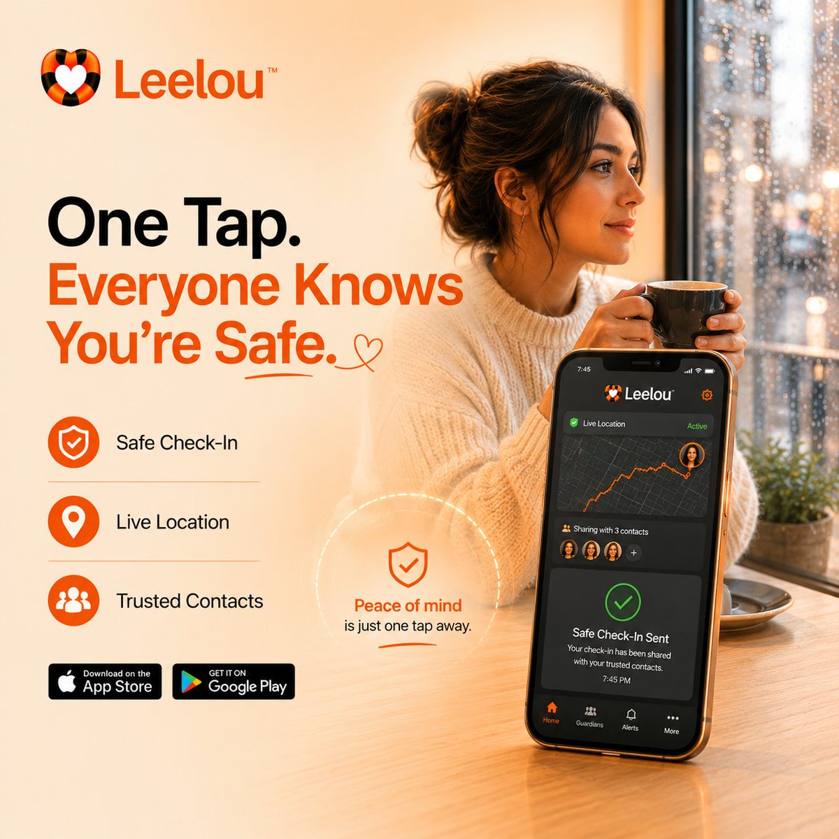 meetleelou's tweet photo. One Tap. Everyone Knows You're Safe.
📲 Download Leelou free: https://t.co/D334wRIbP7
#SafetyStartsHere #Leelou #StayConnected https://t.co/SQtA9Epye1
