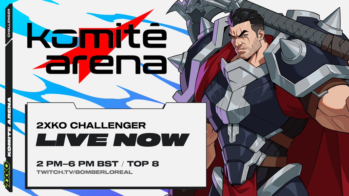 Play2XKO's tweet photo. top 8 for @komitegames starts now, pull up to see some of brazil's strongest competitors face off https://t.co/RuGj6Wc5uw