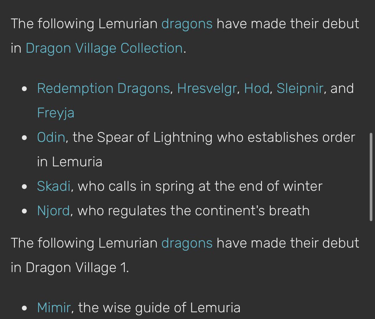 ALIDE94's tweet photo. Oh my gosh im so slow I JUST realized dragonvillagecollection has been releasing dragons based on the Norse Pantheon. And once they release the continent of Lemuria they’ll release the rest of the dragons 💔💔💔 https://t.co/wz0BPP7t8b