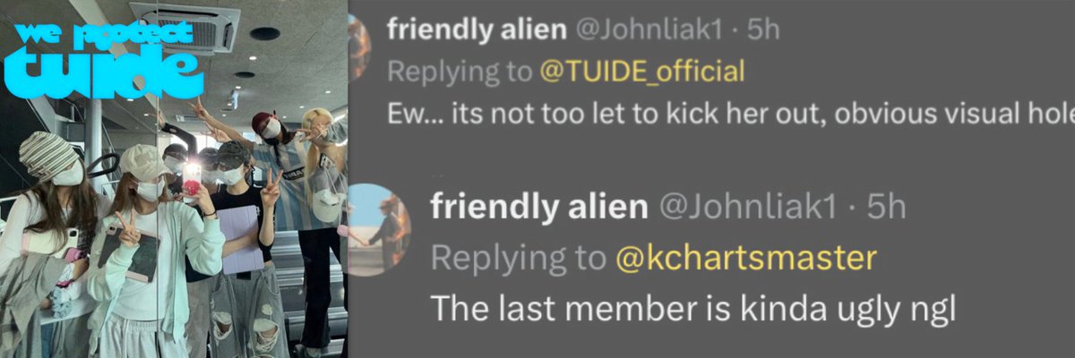 NewsTuide's tweet photo. ༄.°  
#WEPROTECTTUIDE 

‼️
An X user (@ /Johnliak1) has been spreading hateful remarks towards YIHANI.
We kindly ask for you to Block and Report this account, but do not engage with the account. ‼️ https://t.co/G4napO8D5U