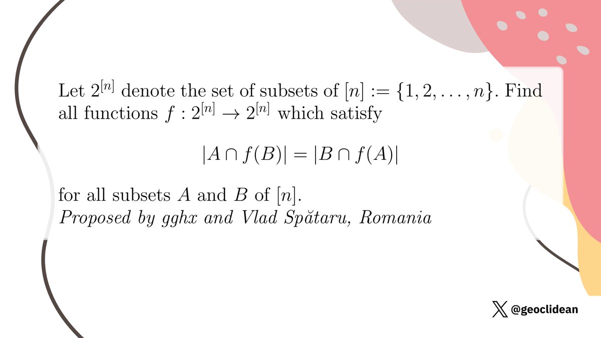 geoclidean's tweet photo. [SEIF Q2] Power Set Function
#Combinatorics #Sets #SEIF #Function https://t.co/9FGWdb0wTn