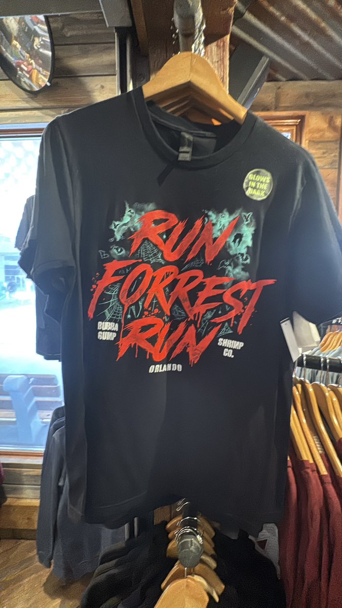 AdventuresKool's tweet photo. New Halloween shirt and zip up jacket available at Bubba Gump in Orlando at Universal Studios CityWalk . Shirt is $26.99 and jacket is $49.99. #halloween #hhn #bubbagump https://t.co/4B7WfBo0N9