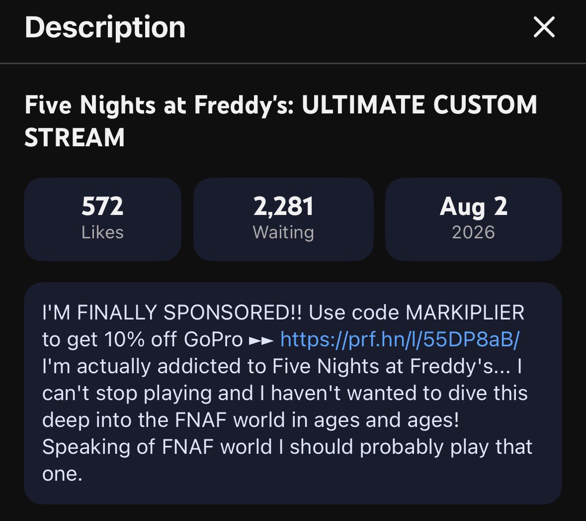 _LOVERiplier_'s tweet photo. mark becoming addicted to fnaf in 2026 was not an arc i expected but i am happy nonetheless https://t.co/FnFe9PBMkG