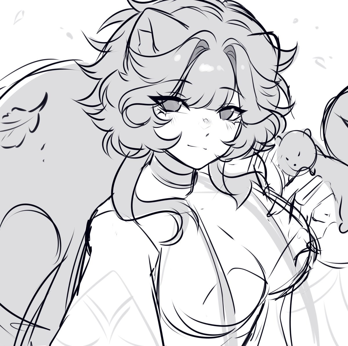 Kajackies's tweet photo. My sketches prove I don’t even know what an animal looks like, but I will still draw your character well! 🌱😚 https://t.co/RscVVmBvnB