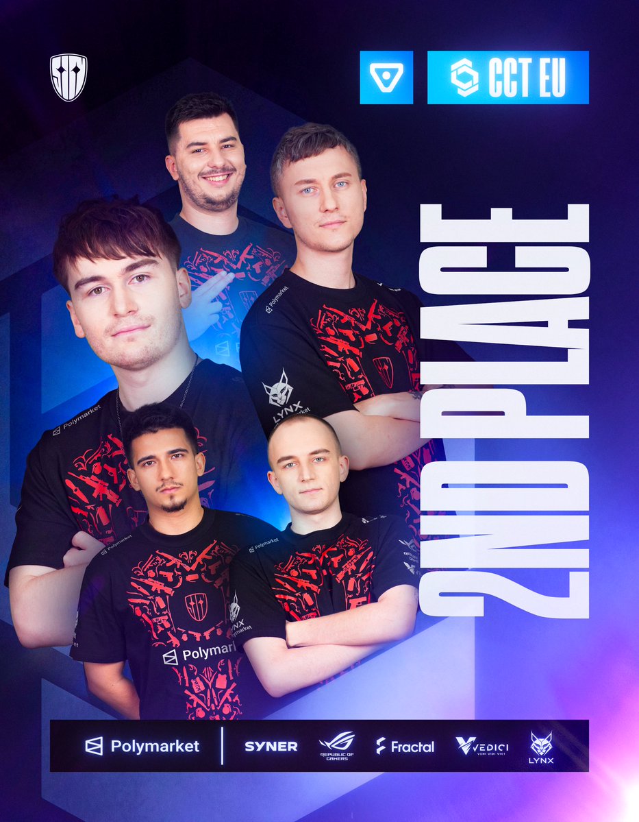SINNERS_Esports's tweet photo. Losing to eco cost us again 🤷‍♂️

Still, a solid result and a second-place finish in CCT is finally something we can build on 🥈

EWC open qualifier LAN in Paris is next! 🔜🇫🇷 https://t.co/g744opZEaW