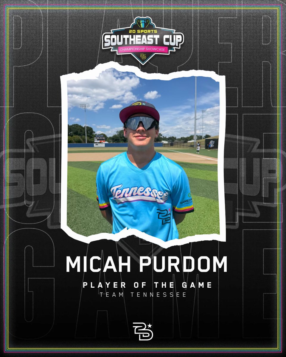 2Dsportsbsb's tweet photo. ⭐️Player Of The Game⭐️

Micah Purdom 

#TeamTennessee https://t.co/WLGw2vqDsy