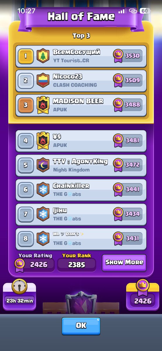 ALIBOUZEKRI8's tweet photo. 2k4 with a Dead Deck 
#clash #coc #cr #clashroyale #supercell #crl https://t.co/HpqQI1GpQY