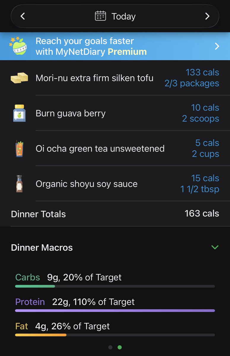 HollowRealm_'s tweet photo. After OMAD accountability post !! I changed what I ate to be less cals bc the original foods I had planned were scaring me- yes i literally just ate a block of tofu with soy sauce it was good ok?

Broke my fast early so I can go to the gym and not pass out https://t.co/wQ7K71xR9K