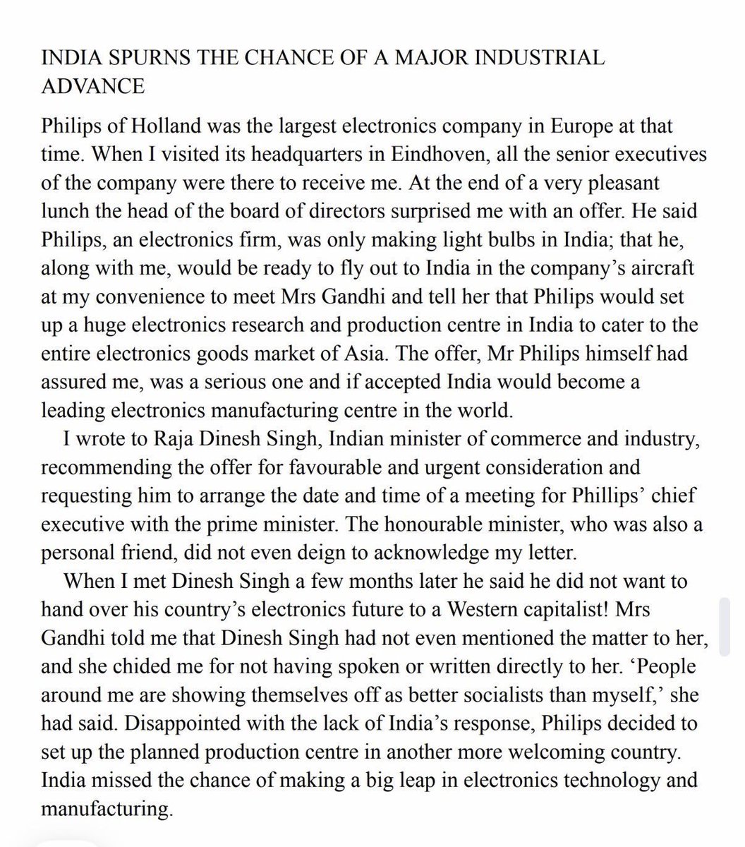Golgappa_09's tweet photo. Intel
AMD
PHILIPS 
Fairchild 
And God only know how many more...

All these companies wanted to set up manufacturing in India but from INC has been sabotaging India since 60s.. https://t.co/Hwi5FzfZVU
