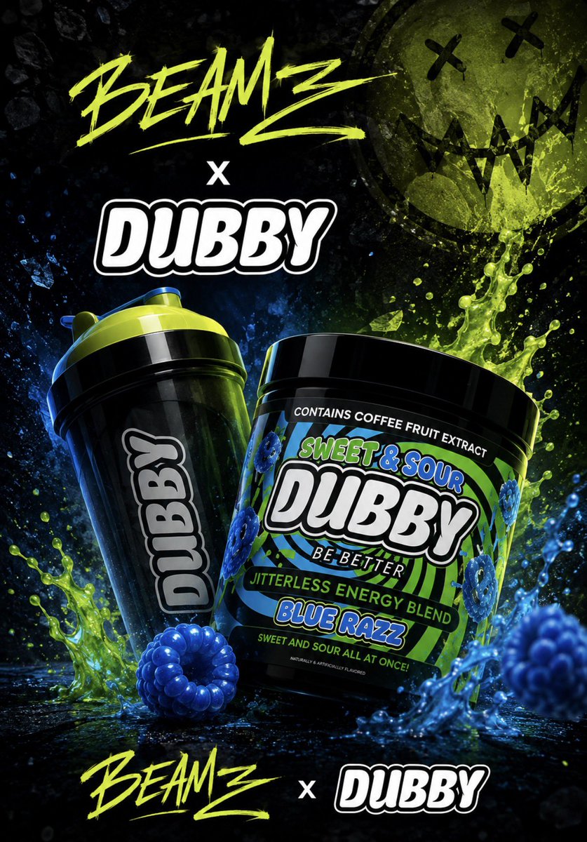 itsbeamzTV's tweet photo. It’s only right that with my return to streaming, I partner with the only energy drink I trust to keep me locked in.

@DubbyEnergy | #TheReturn https://t.co/rwCqiQQqu0