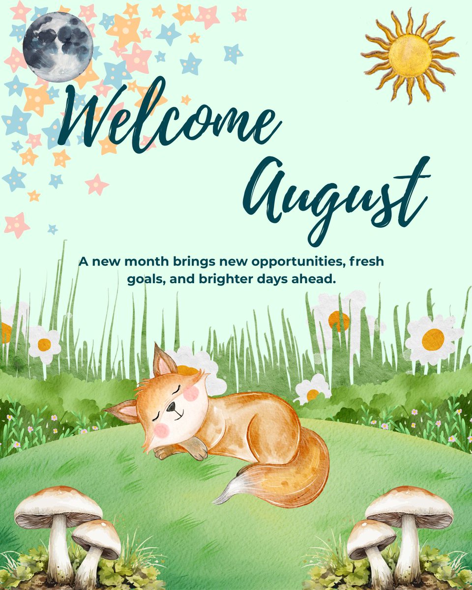 AnaTurdean's tweet photo. Welcome, August! Have a lovely month and find time to rest and meet loved ones too! π¦π π
#anasmagicworld #anaturdean #august #august2026 #helloaugust #helloaugust2026 #summer #summer2026 #warmmonth #warmmonths #summermonth #summervibes #goodvibes #goodvibesonly #welcomeaugust #welcomeaugust2026
